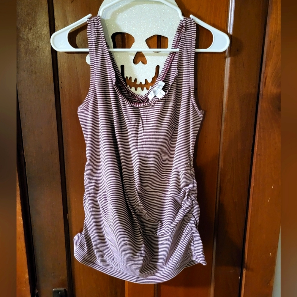 Motherhood maternity striped tank top, size medium.